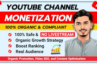 help grow your channel toward youtube monetization requirements organically