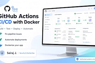 setup github actions, ci cd or docker for you