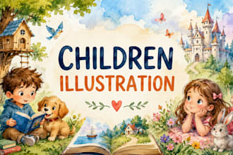 children book illustration and children book illustration