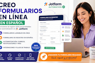 create online fillable form, spanish registration is form, jotform automation