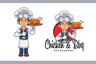 do eye catching catering logo design for food businesses