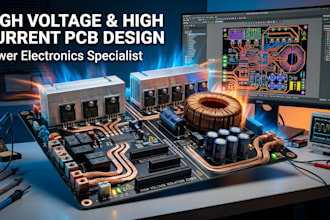design high voltage and high current pcb for power electronics