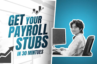 prepare stubs, payroll reports, form w2, w3 and form 1099