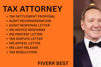 be your tax lawyer for irs audits, tax relief, tax debt and federal tax disputes
