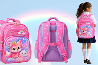 design kids or unisex detailed tech pack for handbags, backpacks, totes, purse