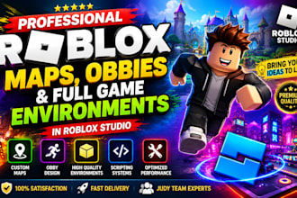 create awesome roblox map, low poly, roblox environment, map design