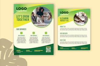 do flyers, brochures, and a menu for you