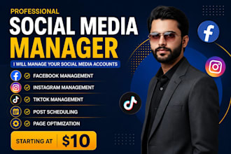 be your facebook page and schedule posts professionally