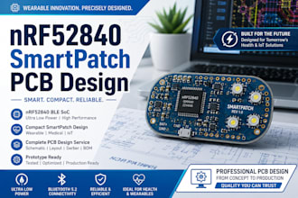 design nrf52840 smartpatch pcb with firmware support