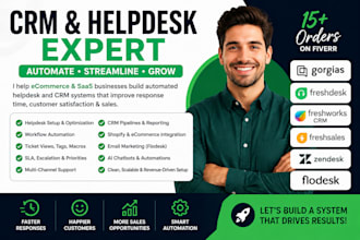 setup zendesk gorgias shopify freshworks hubspot freshdesk CRM helpdesk
