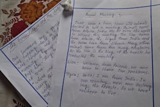 do beautiful handwriting in english, sanskrit, bengali