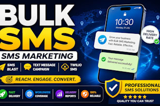 do bulk SMS marketing, SMS blast, text message marketing campaign and twilio SMS