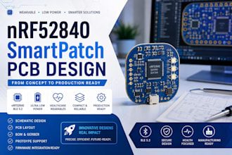 develop smartpatch pcb, macroled pcb and embedded systems