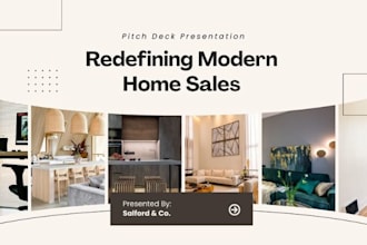 design investor ready real estate pitch deck, fundraising presentation