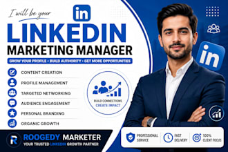 be your linkedin marketing manager and content creator