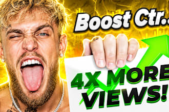 design high CTR youtube thumbnails that get more clicks