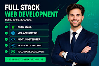 do website development as full stack web developer, front end backend developer