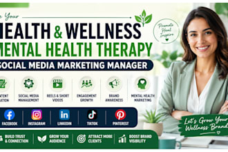 be your health wellness, mental health therapy social media marketing manager