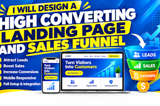 build a high converting landing page and sales funnel