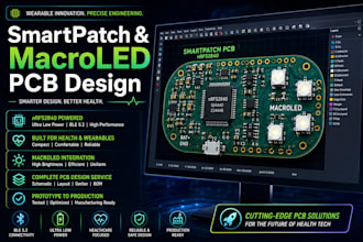 design wearable smartpatch pcb with nrf52840 ble