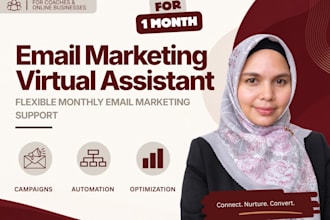 be your email marketing virtual assistant support for 1 month