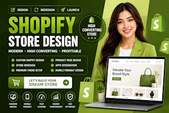 design or redesign your shopify store with a modern shopify theme