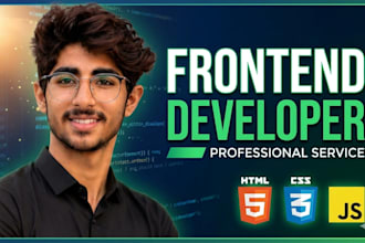 be HTML CSS static website maker or frontend web developer