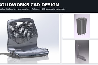 design mechanical parts and assemblies in solidworks