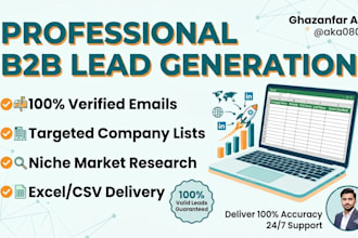 do targeted b2b lead generation and email list building