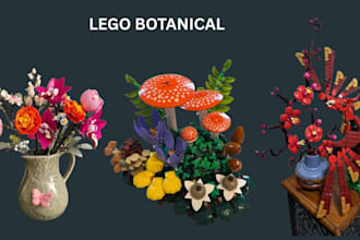 do custom lego set lego moc design lego botanical lego tree with instructions
