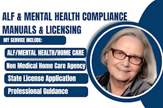 setup mental health, home care non medical, alf with policy, license application