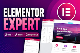 fix elementor website issues and customize elementor pro