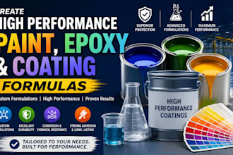 create high performance paint, epoxy and coating formulas