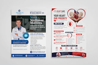 design professional medical, healthcare, and event flyer designs