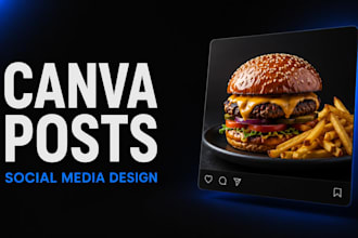 design eye catching canva social media posts