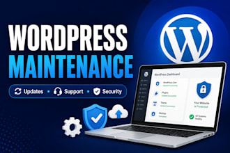 provide wordpress maintenance, updates and support