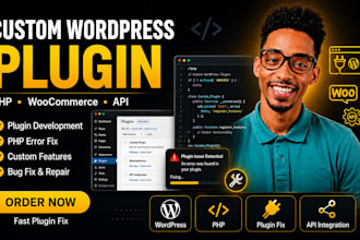 develop and fix a custom wordpress plugin in PHP