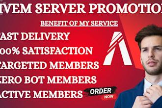 promote discord server, minecraft game, fivem advertising, rust, dayz, promotion