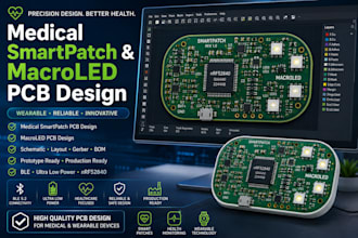 design nrf52840 ble pcb for smartpatch applications