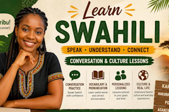 help you practice swahili with a native kenyan speaker