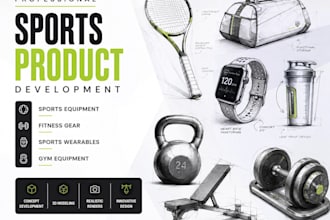 design sports equipment, fitness gear, sports wearables, gym equipment design