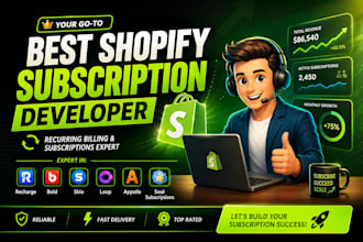 support shopify subscription using recharge,bold,skio,seal,loop,appstle,kaching