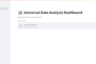 create a custom data dashboard using python streamlit
