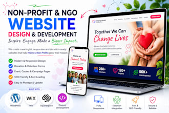 design a wordpress non profit or ngo website with donation integration