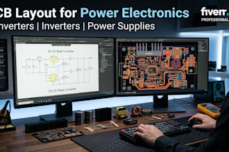 design pcb layout for power supplies, converters and inverters