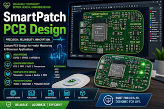 build smartpatch pcb, sensor integration and firmware