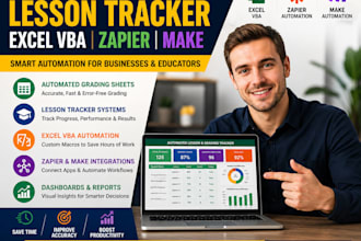 automate grading sheet lesson tracker excel vba zapier make for smbs workflows