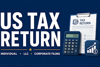 professionally prepare and file US tax returns for individual llc and corporate
