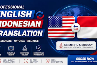 translate english to indonesian scientific or biology documents