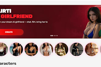 develop ai nsfw website, ai video website, ai nsfw girlfriend, image generator